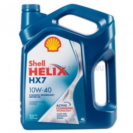 SHELL HELIX HX7 П/С 10W40 4Л                                                                                                                                                                                                                              